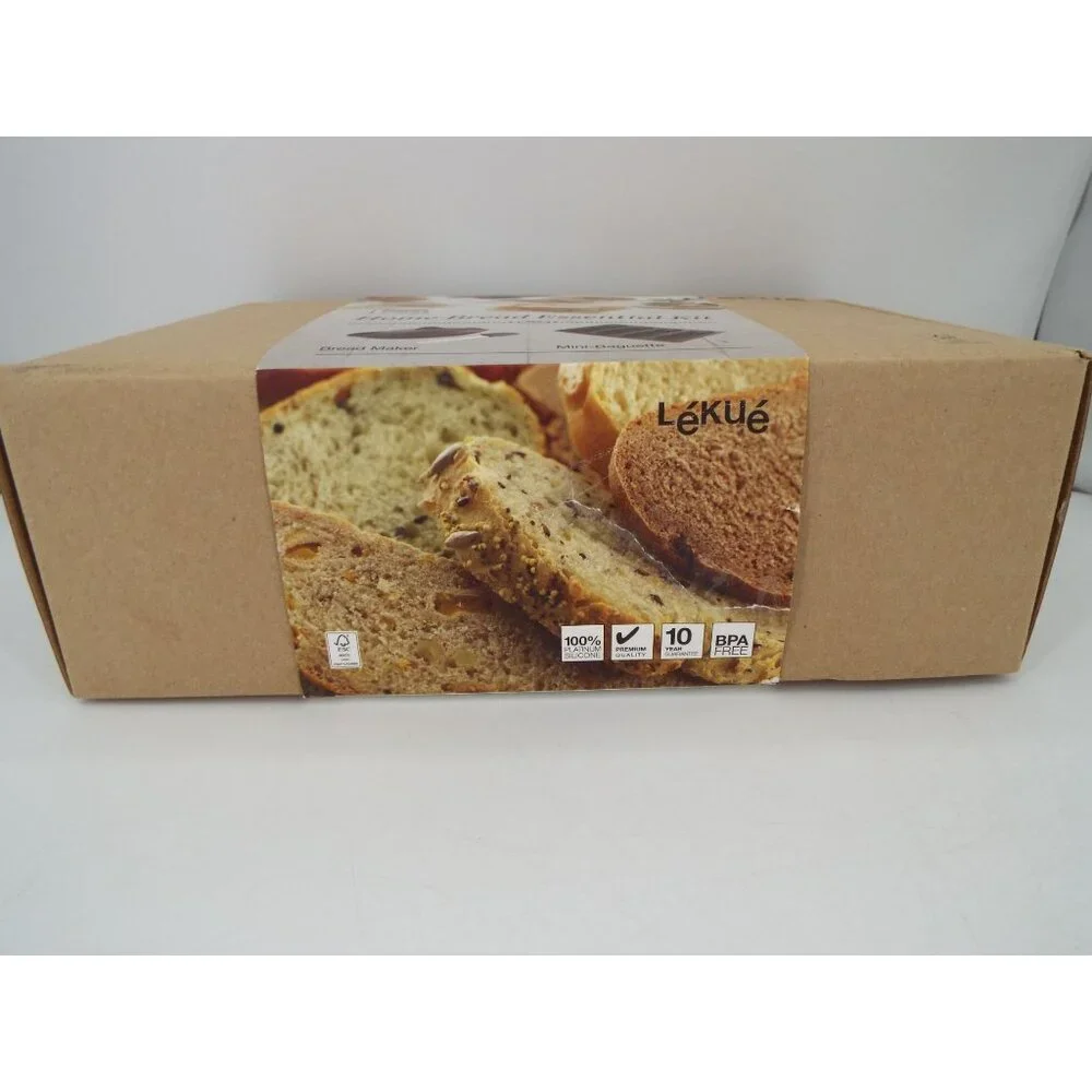 Lekue Home Bread Essential Kit Boxed Set Bread Maker Mini-Baguette New/Open Box